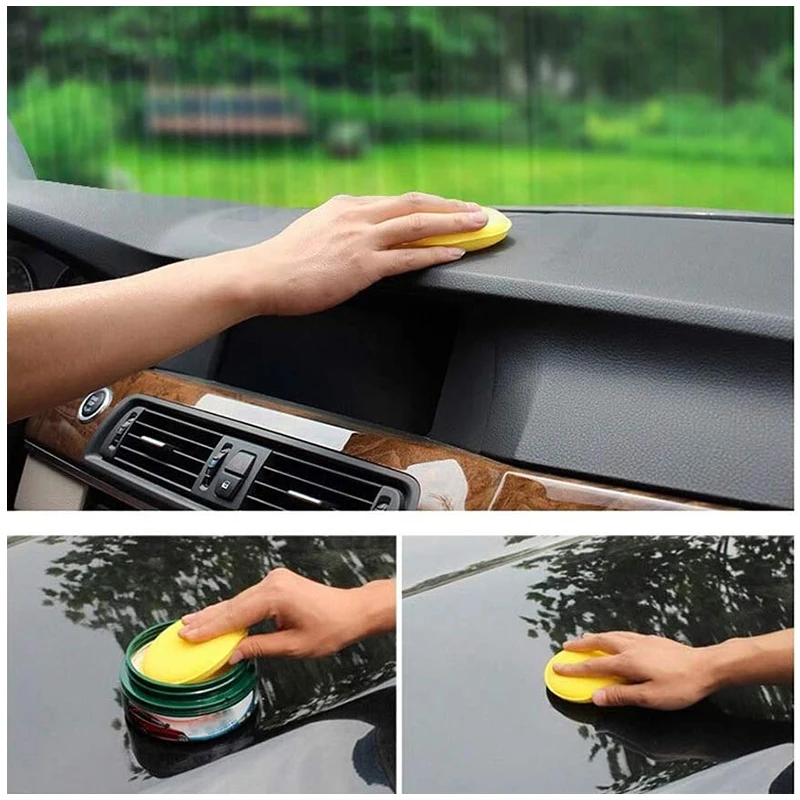 Wax Applicator Pad - 12 Esponjas Redondas de Espuma para